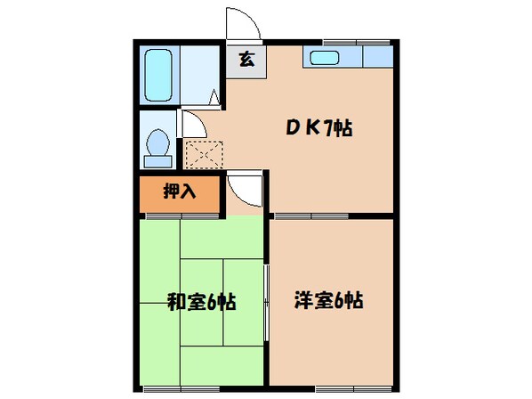 宮井ハイツの物件間取画像